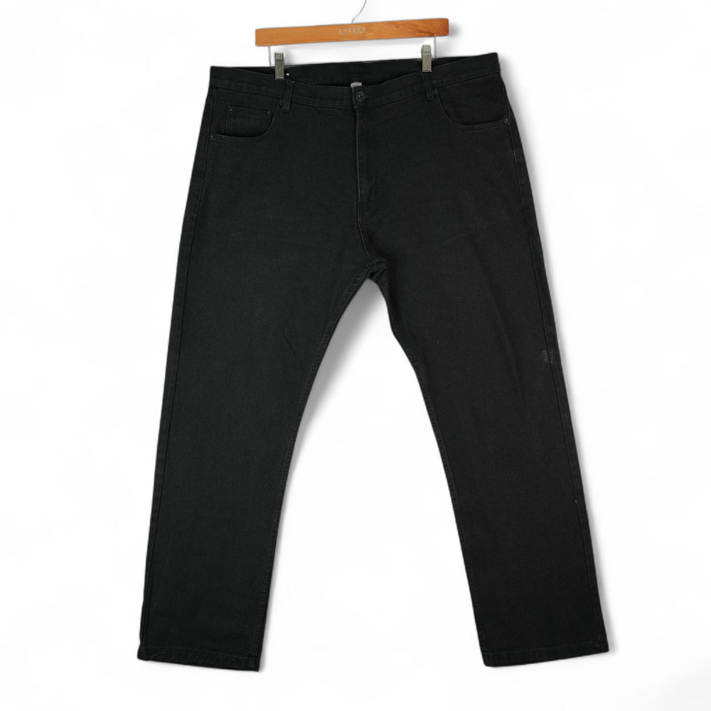 Original Deluxe Denim Jeans‎ Mens 42x32 Black Straight Leg Cotton Blend